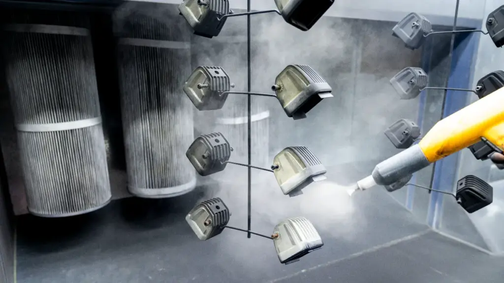 die cast parts powder spraying