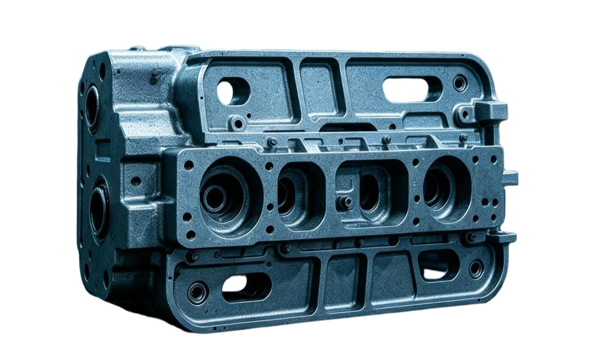 High pressure die casting machine producing aluminum alloy parts